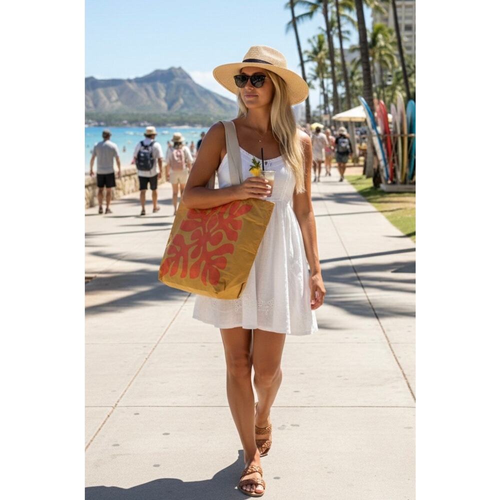 Aloha Collection• Super Special Limited Edition APPLIQUÉ Day Tripper Tote Zest - Picture 7 of 13